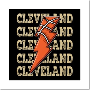 Funny Sports Cleveland Proud Name Basketball Classic Posters and Art